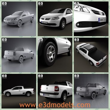 3d model the car of Volkswagen - This is a 3d model of the car of Volkswagen,which is the Brazil truck made in Germany.The model is new and famous in the world.