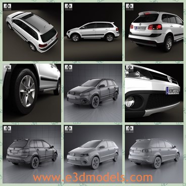 3d model the car of Volkswagen - This is a 3d model of the car of Volkswagen,which is the famous German brand.The model is the most popular one in 2012.
