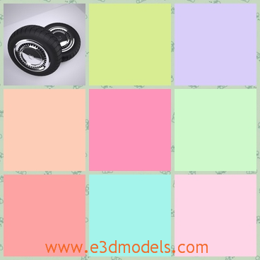3d model the car wheel - This is a 3d model of the car wheel,which is the old Amercian car wheel,but it can be used in any kind of muscle cars.