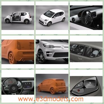 3d model the car with a hatchback - This is a 3d model of the car with a hatchback,which is made in 2014 and the shape is made according to the sports car.