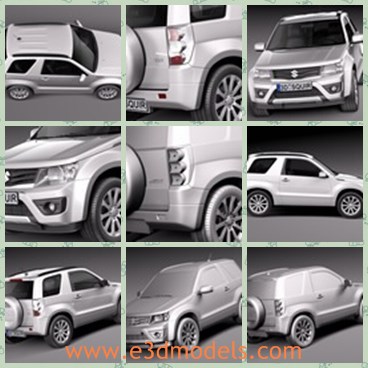 3d model the car with three doors - This is a 3d model of the car with three doors,which is modern and grand.The model is spacious and popular.