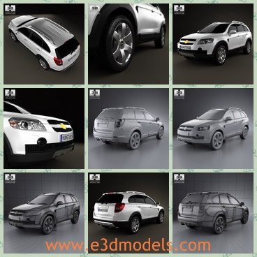 3d model the Chevrolet - THis is a 3d model of the Chevrolet,which is famous and made with 5 doors in 2010.The model is equiped with other standard materials.
