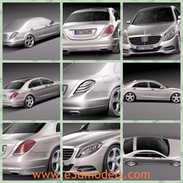 3d model the classic car of Benz - This is a 3d model of the classic car of Benz,which is luxury and made in Germany.The model is modern and popular in the world.