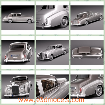 3d model the classical car in 1959 - This is a 3d model of the classical car in 1959,which is expensive and royal.The model was popular at that time.