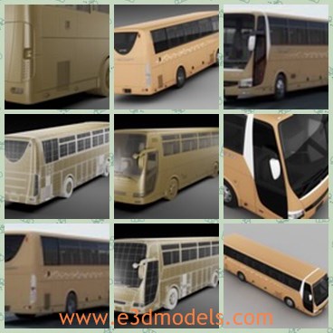 3d model the coach - This is a 3d model of the coach in Japan,which is large and spacious.The coach is realistic,and the body is unwrapped.