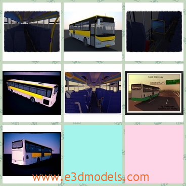 3d model the coach - This is a 3d model about the coach,which is new and modern.The model is the company bus.