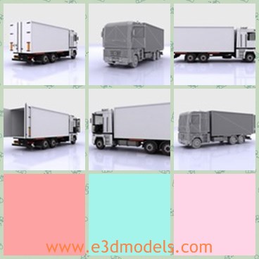 3d model the container truck - This is a 3d model of the container truck,which can be converted to any other format you may like.The Renault Magnum is the flagship model of Renault Trucks, which is available in semi and rigid configurations.