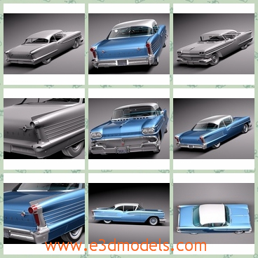 3d model the coupe in 1958 - This is a 3d model of the coupe in 1958,which is outdated and luxury.The model was popular at that time.