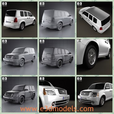 3d model the crossover in 2013 - This is a 3d model of the crossover in 2013,which is modern and spacious.The model has the glorious appearance.