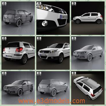 3d model the crossover in China - This is a 3d model of the crossover in China,which was made in 2009 and it was popular and practical at first.