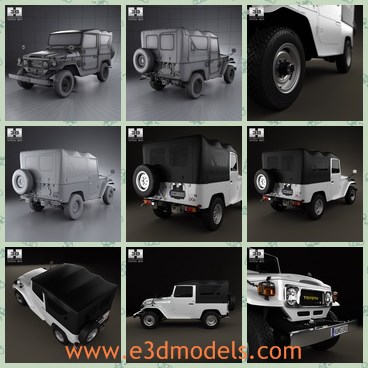 3d model the cruiser of Toyota - This is a 3d model of the cruiser of Toyota,which is spacious and made with high quality.