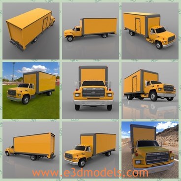 3d model the delivery truck - This is a 3d model of the delivery truck,which have been used for years to take people from homes, businesses, or other places.