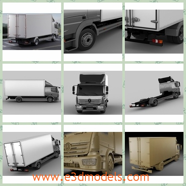 3d model the delivery truck - This is a 3d model of the delivery truck,which is large and simple.The model is practical and popular in many factories.