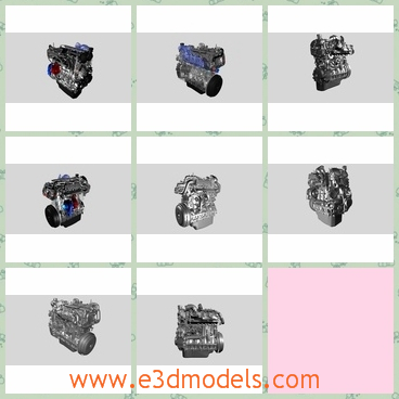 3d model the diesel engine - This is a 3d model about the diesel engine,which is heavy and precious.The engine is the necessary part of an important machine.