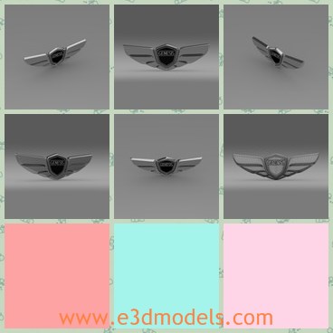 3d model the emblem of cars - This is a 3d model of the emblem of cars,which is initially introduced as a concept car in the 2007 New York International Auto Show.