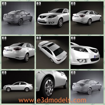 3d model the family type car - This is a 3d model of the family type car,which is modern and made in China.The car is created with four doors.