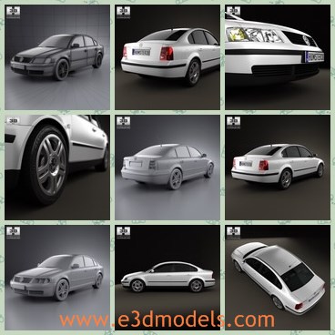 3d model the German car made with four doors - This is a 3d model of th German car made with four doors,which is firstly created in 1997.