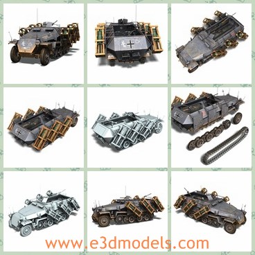 3d model the German tank - This is a 3d model of the German tank,which is large and heavy.The model is armored and made with carriers.