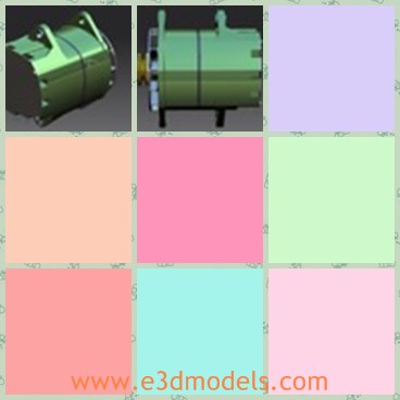 3d model the green delco - This is a 3d model of the green delco,which is large and made with good quality.