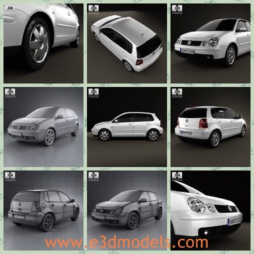 3d model the hatchback in 2001 - This is a 3d model of the hatchback in 2001,which is compact and made in Germany.The model is created by the famous creator in the world.