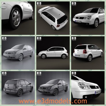 3d model the hatchback in 2001 - This is a 3d model of the hatchback in 2001,which is compact and made in Germany.The model is created by the famous creator in the world.