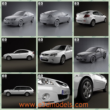 3d model the hatchback in 2012 - This is a 3d model of th hatchback in 2012,which is spacious and popular.The model is created with five doors.