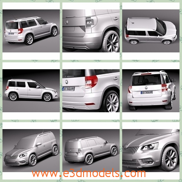 3d model the hatchback in 2014 - This is a 3d model of the hatchback in 2014,which is the van in white and the shape is charming.