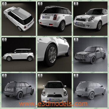 3d model the hatchback made in China - This is a 3d model of the hatchback made in China,which is spacious and was made in 2012.The car is popular in China and the model is famous in the world.