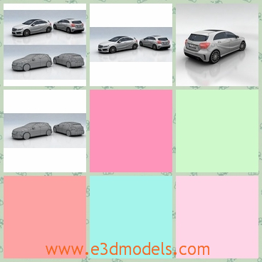 3d model the hatchback of Benz - This is a 3d model of the hatchback of Benz,which is modern and famous in the world.