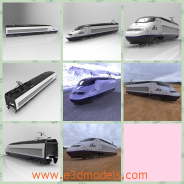 3d model the head of the electric train - This is a 3d model of a detailed train engine commonly used by high-speed train lines such as the Amtrak Acela.

centerb.