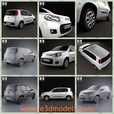 3d model the italian Car - This is a 3d model of the Italian car,which is attractive and modern.The model is made with 5 doors and also famous around the world.