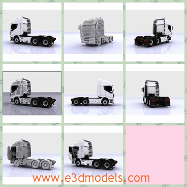 3d model the Italian truck - This is a 3d model of the Italian truck,which is large and can be converted to any other format you may like.In 2007, the Stralis received minor changes to cabin.