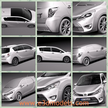 3d model the Japanese car - This is a 3d model about the Japanese car,which is a large van with high quality.