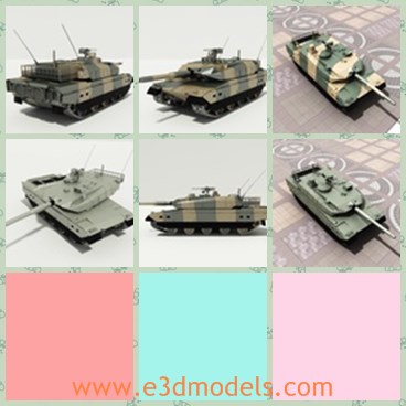 3d model the japanese tank - This is a 3d model of the Japanese tank,which is large and heavy.The model is made in 1937 and was used in the war.