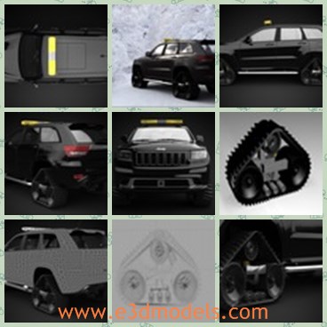 3d model the Jeep - This is a 3d model of the Jeep,which is special and grand.The car is popular and cool.