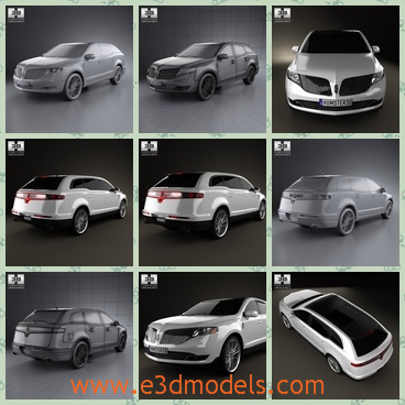 3d model the Lincoln car in 2013 - This is a 3d model of the Lincoln car in 2013,which is created accurately, in real units of measurement, qualitatively and maximally close to the original one.