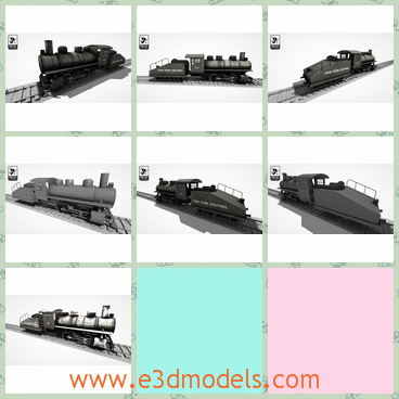 3d model the locomotive - This is a 3d model of the locomotive,which is animated.The model is modern and heavy,and it is common in China.