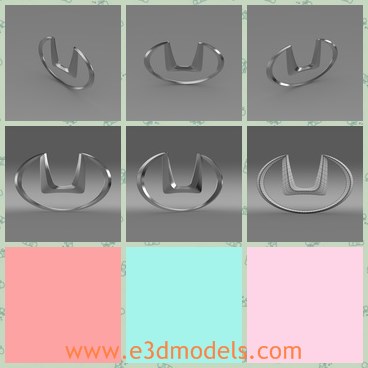 3d model the logo of Hawtai - This is a 3d model of the logo of Hawtai,which is is a Chinese passenger car manufacturing company headquartered in Beijing, China. A former joint venture partner of Hyundai Motors, Hawtai continues to use technology from this Korean automaker.