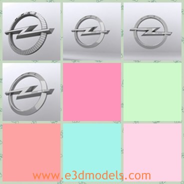 3d model the logo of Opel - This is a 3d model of the logo of Opel,which is famous and popular in the world.The emblem is so obvious and charming.