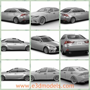 3d model the luxury car - This is a 3d model of the luxury car,which is modern and popular.