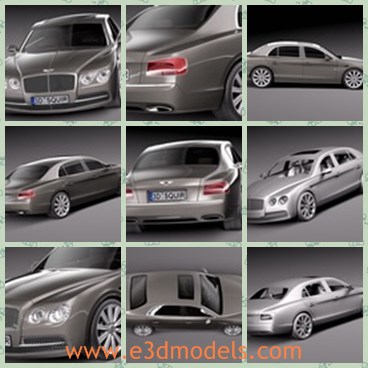 3d model the luxury car - This is a 3d model of the luxury car,which is the famous shape in Britain and other Eorupean countries.