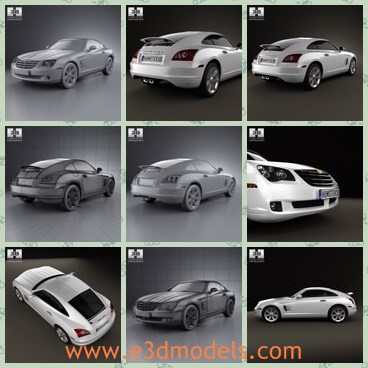 3d model the luxury sports car - This is a 3d model of the luxury sports car,which is modern and has the elegant and charming shape.