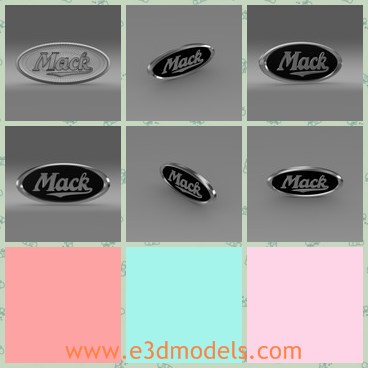 3d model the mack logo - This is a 3d model of the mack logo,which is an American truck-manufacturing company and a former manufacturer of buses and trolley buses.