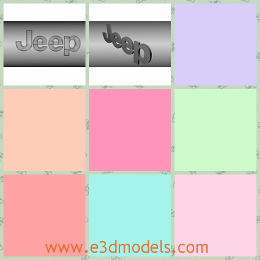 3d model the mark of Jeep - This is a 3d model of the mark of Jeep,which is obvious and great.The Jeep is cool and great in life.