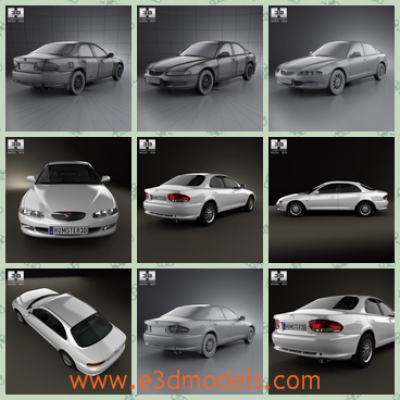 3d model the mazda car - This is a 3d model of the Mazda car,which has four doors and tires.The materials of the car are in high quality.