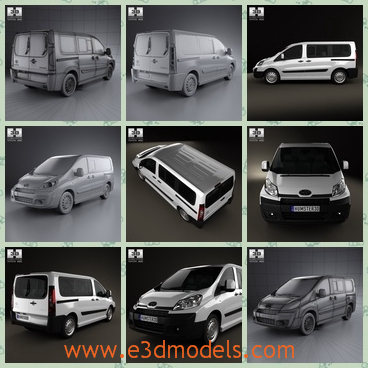 3d model the minivan in 2012 - This is a 3d model of the minivan in 2012,which is made in Japan and the car is used to deliver goods.