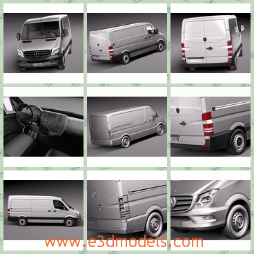 3d model the minivan made in 2014 - This is a 3d model of the minivan made in 2014,which is large and modern.The model is famous brand in the world.