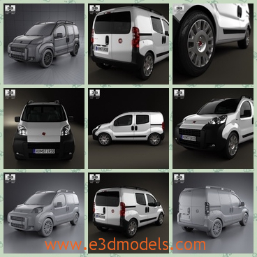 3d model the minivan of Italy - This is a 3d model of the minivan of Italy,which is modern and popular in the world.