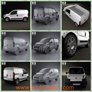 3d model the minivan of Italy - This is a 3d model of the minivan of Italy,which was made in 2011 and the room of the car is spcaious.