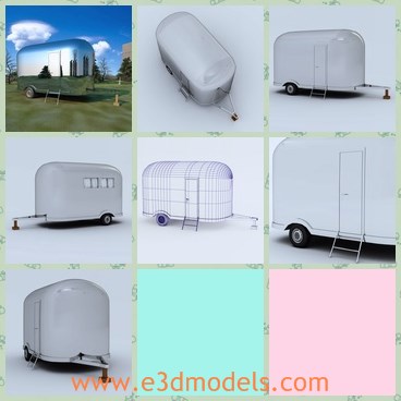 3d model the mobile vehicle - This is a 3d model about the mobile vehicle,which is new and modern.The model is made with high quality.